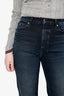 Khaite Navy Denim Straight Leg Jeans Size 26