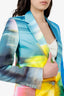Dries Van Noten Multicolour Tie-Dye Print Blazer Size 34