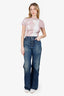 Loewe Blue Denim Flared Jeans 'Altered' Size 40