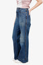 Loewe Blue Denim Flared Jeans 'Altered' Size 40