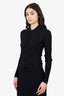 Samsøe & Samsøe Black Ribbed Knit Cardigan Size S