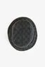 Gucci Black GG Monoram Denim Leather Trim Bucket Hat Size S