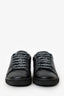 Saint Laurent Black Leather Lip Detail Sneakers Size 38