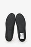 Saint Laurent Black Leather Lip Detail Sneakers Size 38