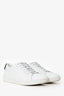 Saint Laurent White Leather Lip Detail Sneakers Size 38