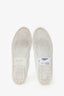 Saint Laurent White Leather Lip Detail Sneakers Size 38