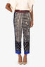 Forte Forte Blue/Beige Straight Leg Pants Size 0