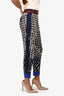 Forte Forte Blue/Beige Straight Leg Pants Size 0