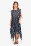 Ulla Johnson Blue Silk Floral 'Caterina' Dress Size 2