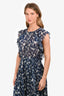 Ulla Johnson Blue Silk Floral 'Caterina' Dress Size 2