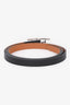 Hermès 2018 Black Leather Behapi Double Tour Bracelet Silver Hardware