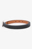 Hermès 2018 Black Leather Behapi Double Tour Bracelet Silver Hardware
