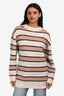 Acne Studios Pink Wool Blend Striped Sweater Size XXS