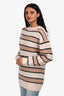 Acne Studios Pink Wool Blend Striped Sweater Size XXS