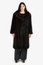 Brown Vintage Mink Long Coat Est. Size M