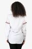 Thom Browne White Stripe Detailed Button Up Shirt Size 1