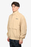 We11done Beige Nylon Light Padded Zip Up Windbreaker Size XL