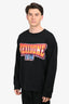 We11Done Black Logo Printed Crewneck Sweater Size L Mens