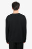 We11Done Black Logo Printed Crewneck Sweater Size L Mens