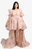 Selkie Ivory Floral Puff Max Dress Size XL