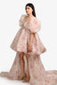 Selkie Ivory Floral Puff Max Dress Size XL