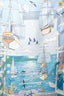 Hermès Light Blue Silk Graphic Printed Carre 90