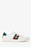 Gucci White Leather Pearl Studded Ace Sneaker Size 38
