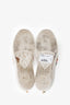 Gucci White Leather Pearl Studded Ace Sneaker Size 38