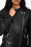 Isabel Marant Etoile Black Lambskin Leather Jacket Size 36