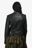 Isabel Marant Etoile Black Lambskin Leather Jacket Size 36