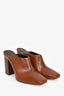 Chloe Dark Brown Heeled Mules Size 40
