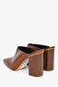 Chloe Dark Brown Heeled Mules Size 40