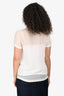 Max Mara Cream Silk Short Sleeve T-Shirt Size 4