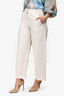 S'Max Mara Cream Cotten/Linen Barrel Leg Pants Size 4
