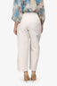 S'Max Mara Cream Cotten/Linen Barrel Leg Pants Size 4