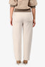 S'Max Mara Cream Cotten/Linen Straight Leg Pants Size S