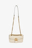 Gucci Cream Leather Marmont Small Shoulder Bag