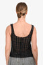 Pre-Loved Chanel™ Black Pattern Knot Detail Top Est. Size S