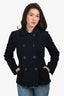 Prada Navy Blue Double Breasted Jacket Size 40