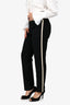Vince Black/White Wool Slim Fit Trousers Size 10