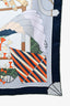 Hermès Blue Multicolour Silk 'Bagages à main' Scarf 90