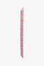 Hermès Rose Pink Silk 'Dress Code' Twilly