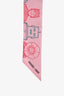 Hermès Rose Pink Silk 'Dress Code' Twilly