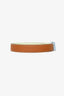Hermès 2022 Brown/Light Blue Epsom/Swift Leather 'Mini Constance' Reversible Belt Size 70