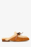 Hermès Brown Suede/Shearling 'Oz' Mule Size 35