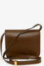 Celine Brown Leather Small Box Crossbody Bag