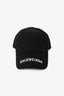 Balenciaga Black Logo Baseball Cap Size L