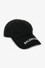 Balenciaga Black Logo Baseball Cap Size L