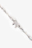 Pre-Loved Chanel™ Silver Tone Crystal Pearl Bow Bracelet