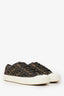 Fendi Brown Zucca 'Domino' Sneakers Size 8